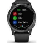 Graue Garmin Vivoactive 4 Fitness Tracker | Fitness Armbänder mit Touchscreen-Zifferblatt mit GPS für Herren 