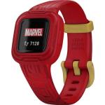 Rote Wasserdichte Garmin Vivofit 3 Iron Man Rechteckige Smartwatches aus Silikon mit Bluetooth mit Silikonarmband für Herren 