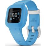 Blaue Garmin Vivofit 3 Fitness Tracker | Fitness Armbänder aus Kunststoff mit Kunststoff-Uhrenglas für Kinder 