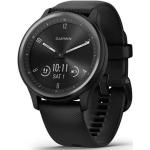 Reduzierte Schwarze Garmin Vivomove Hybrid Smartwatches mit Smart Notifications für Herren zum Sport 