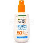 GARNIER Ambre Solaire Spray Sonnenschutzmittel 200 ml mit Ceramide für das Gesicht 