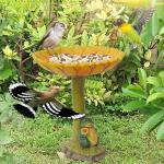 Bunte Vogelbäder & Vogeltränken für den Garten 