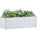 Reduzierte Weiße 33 cm Blumenkästen & Pflanzkästen aus Polyrattan Indoor 