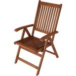 Braune 4Home Hochlehner-Gartenstühle geölt aus Massivholz mit Armlehne Breite 50-100cm, Höhe 100-150cm, Tiefe 50-100cm 2-teilig 