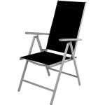 Schwarze Moderne Mojawo Gartenstühle & Balkonstühle aus Aluminium Outdoor Breite 100-150cm, Höhe 100-150cm, Tiefe 50-100cm 