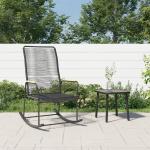 Reduzierte Schwarze Polyrattan Gartenstühle aus Polyrattan mit Armlehne Breite 50-100cm, Höhe 100-150cm, Tiefe 50-100cm 