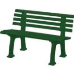 Grüne BLOME 2-Sitzer-Gartenbänke aus Kunststoff Breite 100-150cm 