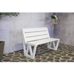 Reduzierte Weiße Moderne Gartenmöbel Holz aus Holz Breite 50-100cm, Höhe 100-150cm 