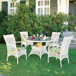 Weiße Best Freizeitmöbel Gartenmöbelsets & Gartengarnituren aus Glas Breite 50-100cm, Höhe 50-100cm, Tiefe 50-100cm 9-teilig 