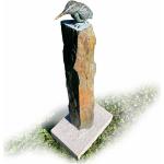 Braune 55 cm Deko-Vögel für den Garten aus Stein 
