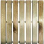 Quadratische Terrassenplatten & Terrassenfliesen Imprägnierte aus Holz 