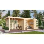 Woodfeeling Gartenhaus-Anbauten imprägniert aus Massivholz 
