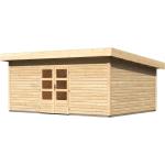 Woodfeeling Gartenhäuser imprägniert aus Massivholz mit Pultdach 