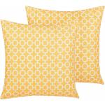 Reduzierte Gelbe Motiv Moderne Beliani Sofakissen & Dekokissen aus Polyester schmutzabweisend 40x40 2-teilig 