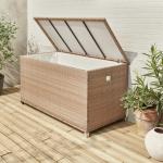 Beige Moderne Gartenmöbel-Abdeckungen & Gartenmöbel-Schutzhüllen 751l - 1000l aus Kunststoff 