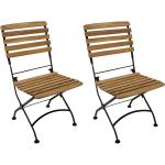 Braune 4Home Teakholz-Gartenstühle geölt aus Massivholz Breite 0-50cm, Höhe 50-100cm, Tiefe 50-100cm 2-teilig 