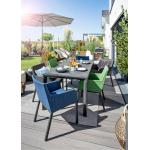 Reduzierte Bunte Moderne Gartenmöbelsets & Gartengarnituren aus Aluminium 7-teilig 