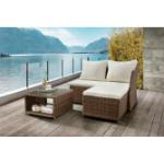 Braune Destiny Lounge Gartenmöbel & Loungemöbel Outdoor aus Polyrattan 