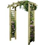 Gartenpirat Pergola Rosenbogen aus Holz mit Rankelementen 160x62x220 cm Gartenpergola Eingangspergola
