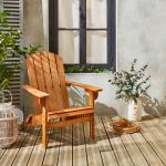 Braune Retro Nachhaltige Adirondack Chairs geölt aus Eukalyptusholz Outdoor Breite 0-50cm, Höhe 0-50cm, Tiefe 0-50cm 
