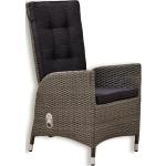 Dunkelgraue Roller Polyrattan Sessel aus Polyrattan Breite 50-100cm, Höhe 50-100cm, Tiefe 50-100cm 
