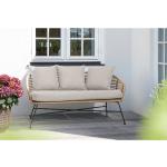 Reduzierte Braune Geflochtene Gartensofas & Outdoor Sofas aus Polyrattan mit Kissen Breite 50-100cm, Höhe 100-150cm 