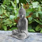 Reduzierte Graue Asiatische Buddha-Gartenfiguren 