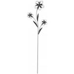 Gartenstecker - Blumen - schwarz - aus Metall - ca. 110 x 31 cm