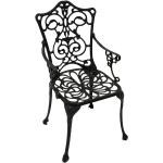 Graue Antike Gartenstühle Metall aus Polyrattan rostfrei Breite 50-100cm, Höhe 50-100cm 