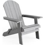 Graue Moderne Adirondack Chairs aus Holz rostfrei Breite 50-100cm, Höhe 50-100cm, Tiefe 50-100cm 