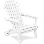 Reduzierte Weiße Adirondack Chairs aus Holz mit Armlehne Breite 50-100cm, Höhe 50-100cm, Tiefe 50-100cm 