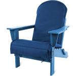 Blaue Adirondack Chairs aus Polyrattan Outdoor 