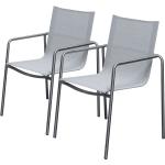 Weiße Ploß Gartenstühle Metall stapelbar Breite 50-100cm, Höhe 50-100cm, Tiefe 50-100cm 2-teilig 