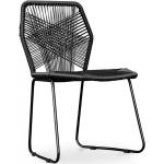 Reduzierte Schwarze Moderne Gartenstühle Metall aus Metall Breite 0-50cm, Höhe 50-100cm, Tiefe 50-100cm 