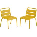 Gelbe Kinder Gartenstühle matt aus Polyrattan stapelbar Breite 0-50cm, Höhe 50-100cm, Tiefe 0-50cm 2-teilig 