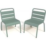 Hellgrüne Kinder Gartenstühle matt aus Polyrattan Outdoor Breite 0-50cm, Höhe 50-100cm, Tiefe 0-50cm 2-teilig 
