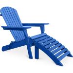 Reduzierte Blaue Adirondack Chairs aus Holz Breite 100-150cm, Höhe 50-100cm, Tiefe 50-100cm 