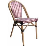 Reduzierte Braune Rustikale Polyrattan Gartenstühle aus Polyrattan Outdoor Breite 0-50cm, Höhe 50-100cm 