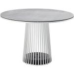 Anthrazitfarbene Solpuri Runde Design Tische pulverbeschichtet aus Keramik Höhe 50-100cm, Tiefe 50-100cm 