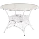 Weiße Best Freizeitmöbel Polyrattan Tische aus Polyrattan Höhe 50-100cm 