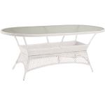 Weiße Best Freizeitmöbel Polyrattan Tische aus Polyrattan Breite 150-200cm, Höhe 50-100cm, Tiefe 50-100cm 