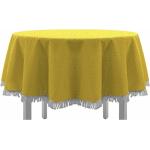 Gelbe Rechteckige eckige Tischdecken aus PVC 