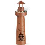 GARVIDA LED-Dekosäule Leuchtturm - 70 cm - braun - brown steel 4052926011420