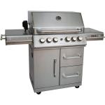 Silberne Mayer Barbecue Gas Grills 4 Brenner 