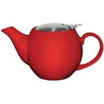 Rote Moderne Teekannen aus Edelstahl spülmaschinenfest 2-teilig 