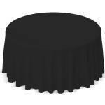 Schwarze Runde Runde Tischdecken 160 cm 