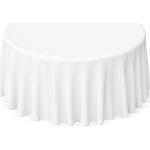 Weiße Runde Runde Tischdecken 160 cm aus Textil 