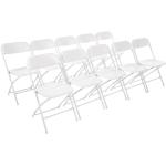 Weiße Gartenstühle & Balkonstühle aus Kunststoff stapelbar Breite 0-50cm, Höhe 50-100cm, Tiefe 0-50cm 10-teilig 