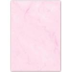 Gastronomie Papier (Rosa-Marmor, DIN A5, 25 Blatt, GPA-5008) für Speisekarten. Marmoriertes Papier, einseitig bedruckt, für alle Drucker/Kopierer geeignet