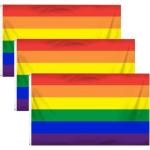 Reduzierte LGBT Gay Pride Regenbogenfahnen UV-beständig 3-teilig 